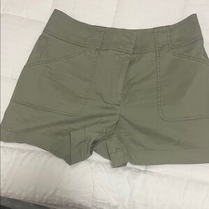 White House Black Market Olive Green Women's Shorts